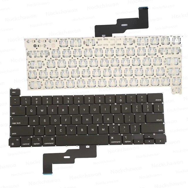 Alt view image 9 of 10 - Keyboard (US English) + Screws Kit Replacement for MacBook Pro 13" A2338 2020 Keyboard