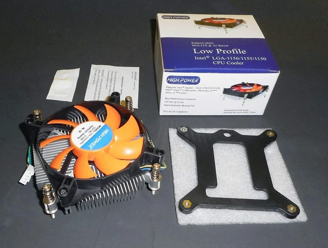 Alt view image 8 of 10 - HIGH POWER LGA-115x-mITX 1U Low-Profile Quiet 80mm Intel LGA 1150 1151 1155 1156 CPU Cooling Fan Mini ITX Micro ATX mITX PC i5 i7 Processor Cooler