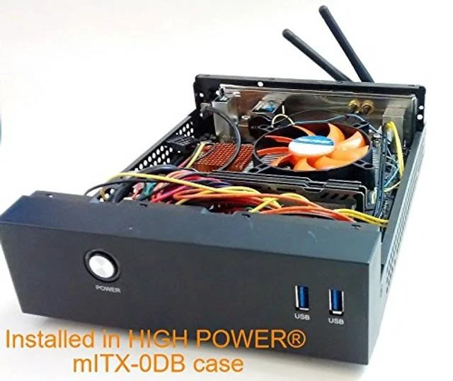 Alt view image 10 of 10 - HIGH POWER LGA-115x-mITX 1U Low-Profile Quiet 80mm Intel LGA 1150 1151 1155 1156 CPU Cooling Fan Mini ITX Micro ATX mITX PC i5 i7 Processor Cooler