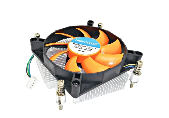 Alt view image 9 of 10 - HIGH POWER LGA-115x-mITX 1U Low-Profile Quiet 80mm Intel LGA 1150 1151 1155 1156 CPU Cooling Fan Mini ITX Micro ATX mITX PC i5 i7 Processor Cooler