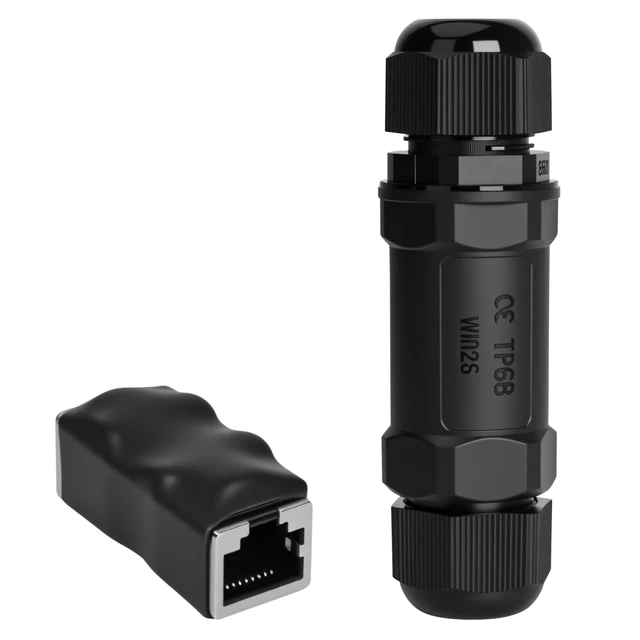 Alt view image 6 of 10 - Starlink Ethernet Adapter Kit: IP68 Waterproof RJ45 Coupler for Starlink Cable/Cat7/Cat6/Cat5E/Cat5 Network LAN Cable Extender - Suitable for Repair and Extend Network Cables (PoE Supported)