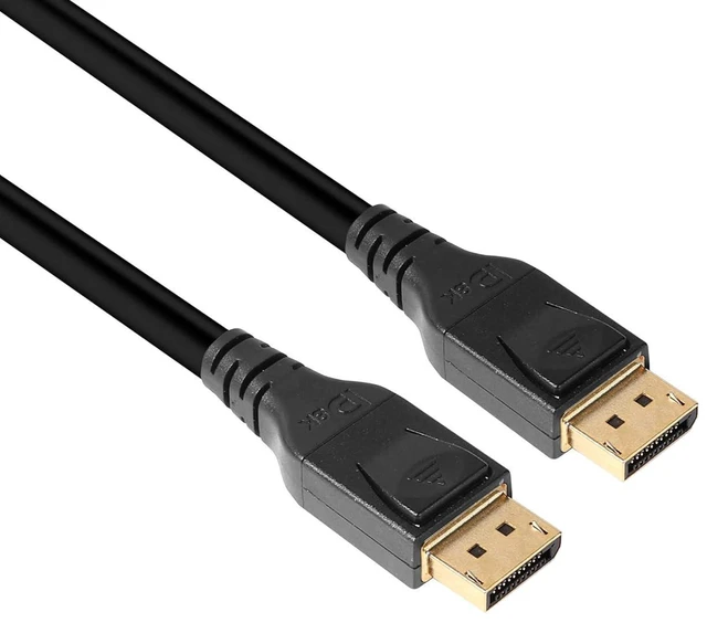 Alt view image 8 of 14 - Club3D CAC-1061 DisplayPort to DisplayPort 1.4/HBR3 Cable DP 1.4 8K 60Hz 5 Meter/16,4 Feet Black VESA Certified