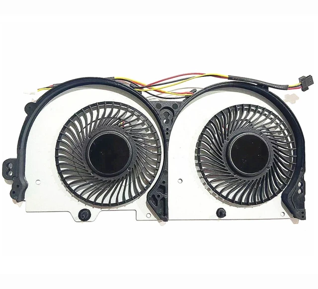 Alt view image 10 of 10 - Fleshy Leaf CPU+GPU Cooling Fan Replacement for Clevo P950 P950HR P950ER T97 T96E T800 Series BS5005HS-U3E BS500HS-U3D 6-31-P95E2-101 6-31-P9502-102 DC5V 0.50A 4-Wires