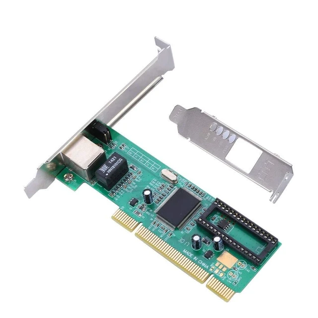 Alt view image 6 of 10 - PCI Network Card, PCI One-Port 8169 PC 10/100/1000Mbps Gigabit Ethernet Network Card for Windows7/8/10/LINUX Desktop Computers