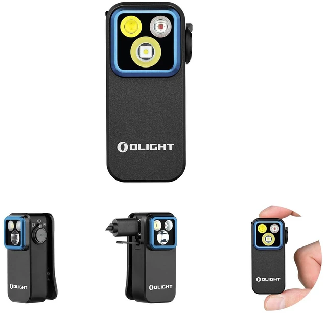 Alt view image 8 of 14 - Oclip Pro EDC Flashlight Clip-on Light, Rechargeable 500 Lumens with Three Lighting Solutions Type-C Charging, Magnetic Flash Lights for Signaling, Cycling, Outdoor or Indoor Use(Black)