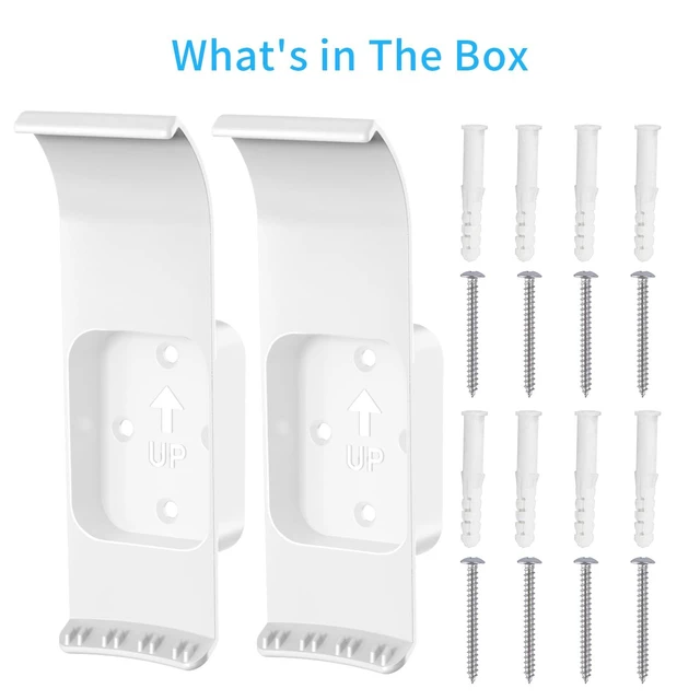 Alt view image 10 of 10 - Wall Mount Holder for eero Max 7, No Messy Wires, Space Saving, Wall Stand Bracket Compatible with eero Max 7 Tri-Band Mesh WiFi System (2 Pack)