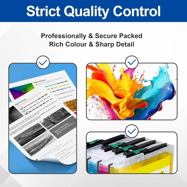 Alt view image 10 of 12 - LC406XL High Yield Ink Cartridge for Printer for Brother LC406 Ink Cartridges LC406XL LC 406 XL use with Brother MFC-J4535DW MFC-J4335DW MFC-J5855DW MFC-J6555DW Printer (4 Pack)