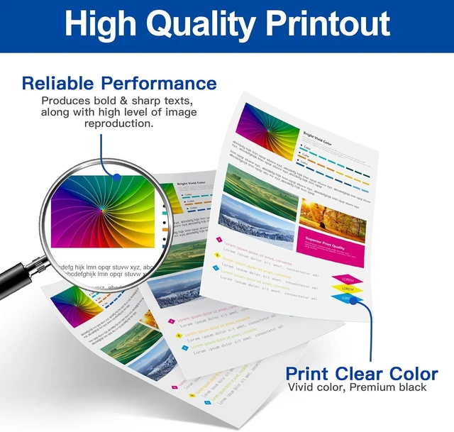 Alt view image 11 of 12 - LC406XL High Yield Ink Cartridge for Printer for Brother LC406 Ink Cartridges LC406XL LC 406 XL use with Brother MFC-J4535DW MFC-J4335DW MFC-J5855DW MFC-J6555DW Printer (4 Pack)
