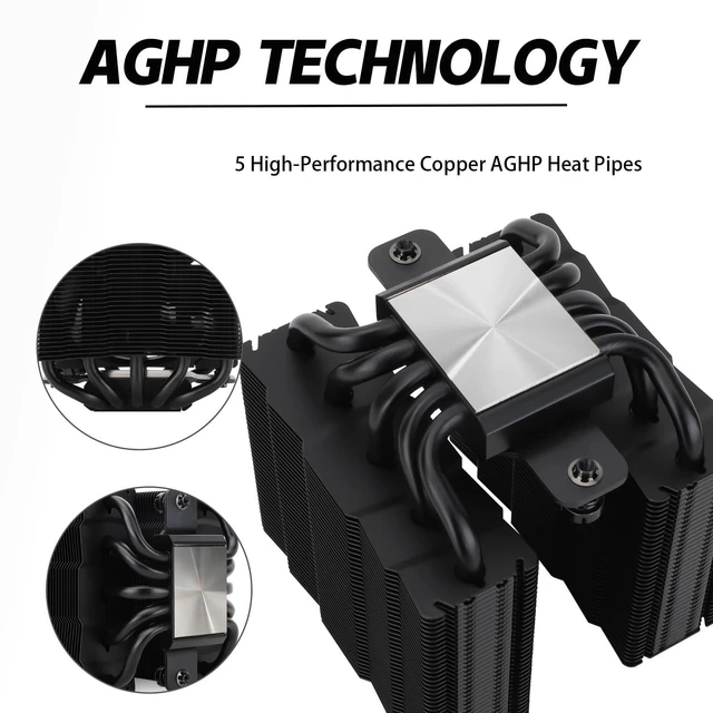Alt view image 9 of 10 - Thermalrlght Silver Soul 110 Black CPU Air Cooler, Heatsink Cooler, 110mm Hight, 2500RPM high Speed PWM Fan, for AMD AM4 AM5/Intel 1700/1150/1151/1200/2011,PC Cooler