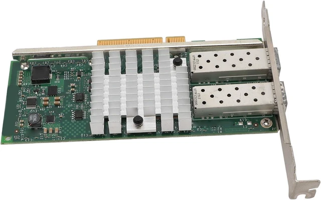 Alt view image 9 of 14 - 10Gb High Speed SFP and PCI E Network Card NIC, Converged Dual SFP and Port PCIE X 8 PCI Express Ethernet LAN Adapter for Server, Low Power Consumption SFPandCIE Network Card