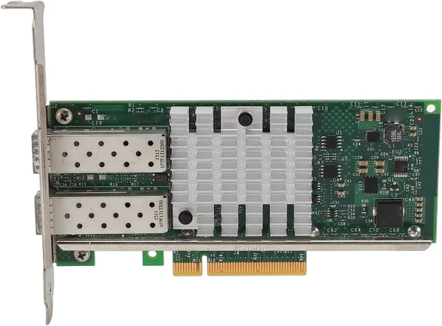 Alt view image 14 of 14 - 10Gb High Speed SFP and PCI E Network Card NIC, Converged Dual SFP and Port PCIE X 8 PCI Express Ethernet LAN Adapter for Server, Low Power Consumption SFPandCIE Network Card