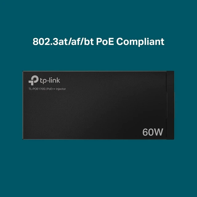 Alt view image 9 of 14 - TP-Link PoE++ Injector Gigabit | Non-PoE to PoE Adapter | 802.3bt/at/af Compliant | Up to 60W | Wall Mountable | Plug&Play | Up to 100m(328 ft) | UL Certified(POE170S)