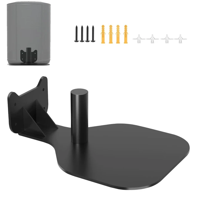 Alt view image 6 of 10 - Maozhren Upgraded Speaker Wall Mount for Bose S1 Pro/S1 Pro+, Hidden Wall Mount Speaker Bracket for Bose Speakers Mounting Bracket, Black