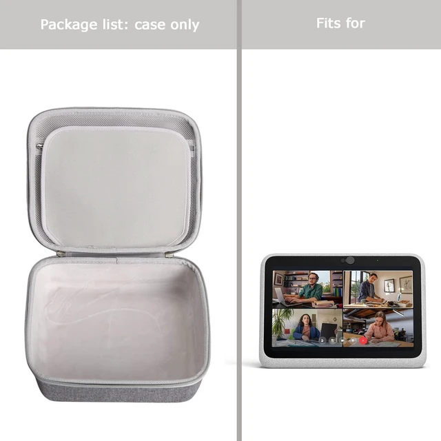 Alt view image 10 of 10 - Tourmate Hard Carrying Case for Facebook Meta Portal Go - Portable Smart Video Calling 10 Touch Screen, Protective Carrying Storage Bag
