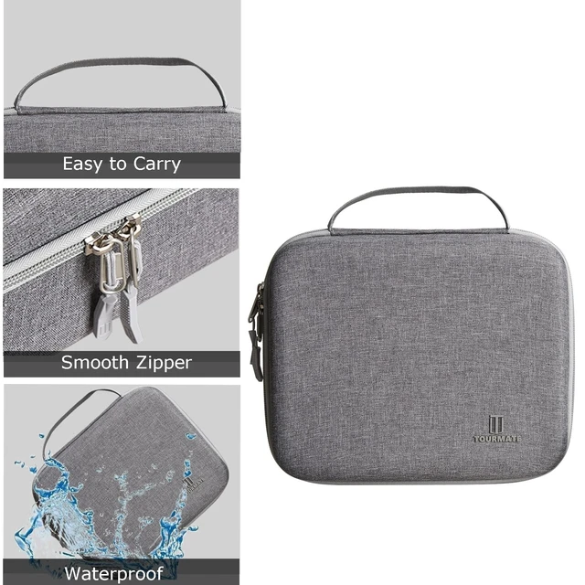 Alt view image 9 of 10 - Tourmate Hard Carrying Case for Facebook Meta Portal Go - Portable Smart Video Calling 10 Touch Screen, Protective Carrying Storage Bag
