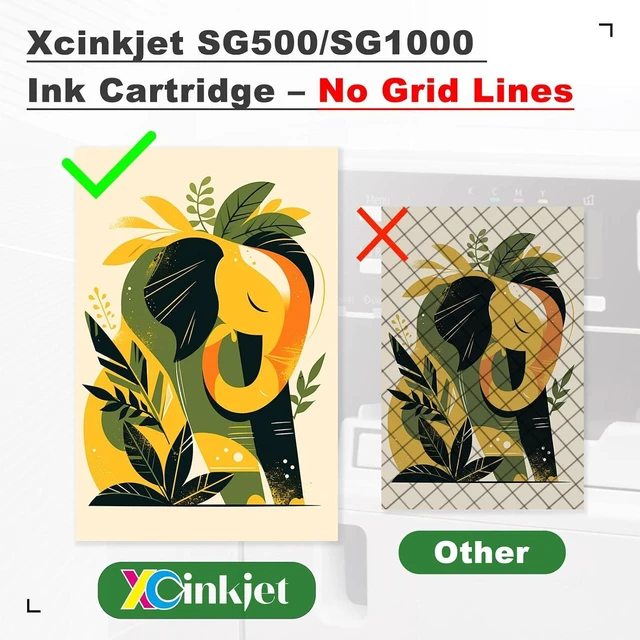 Alt view image 12 of 14 - 3.9.0 SG500 SG1000 Sublimation Ink Cartridges Replacement for Sawgrass SG500 and SG1000 Printers, Compatible with Firmware Version 3.09 or Earlier (BK, C, M, Y, 4PK)