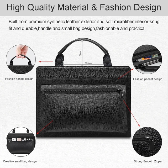 Alt view image 9 of 10 - Laptop Case Cover for HP ZBook Firefly 14 G11/ZBook Firefly 14 G11 A/ZBook 8 G1i 14/ZBook 8 G1ak 14/ZBook 8 G1a 14 with Portable Bag Handle,Black