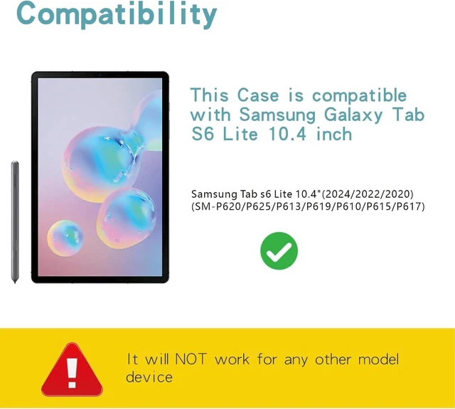 Alt view image 7 of 10 - Touch Keyboard Case for Samsung Galaxy Tab S6 Lite 10.4 Inch 2024/2022/2020 Model (SM-P620/P625/P613/P619/P610/P615), with Pencil Holder - Magnetically Detachable Touch Bluetooth Keyboard (Blue)