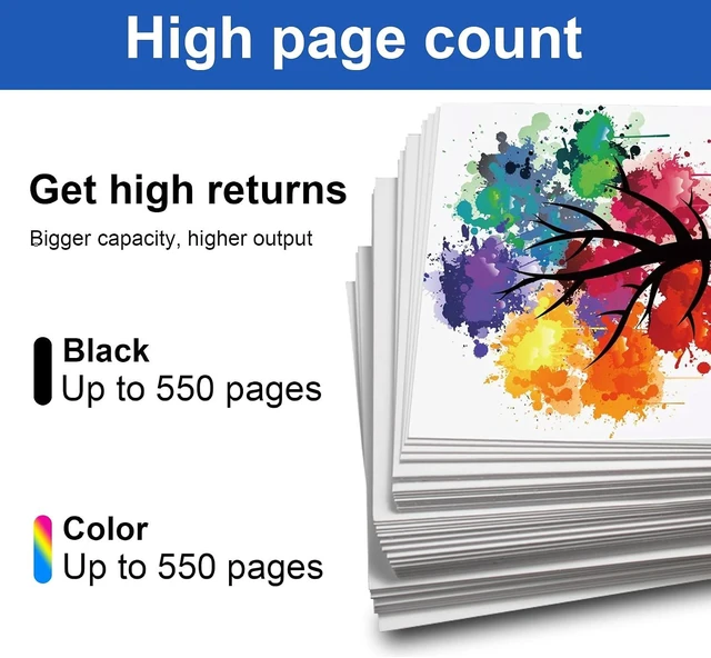 Alt view image 10 of 14 - LC203XL Ink Cartridges LC203 LC201 High Yield Ink Cartridges 5 Pack