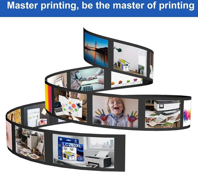 Alt view image 14 of 14 - LC203XL Ink Cartridges LC203 LC201 High Yield Ink Cartridges 5 Pack