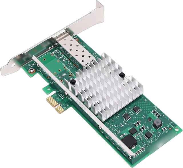 Alt view image 8 of 14 - 10G SFP PCIE Network Card, 82599EN Chip 10GB PCIE x1 Fiber Ethernet Adapter, with Single Mode Multi Mode DAC Cables Support, for VMware Server