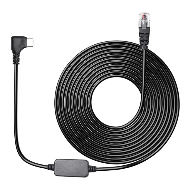 Alt view image 6 of 10 - Hodeoo Type-c to RJ11 Radar Detector Power Cable,DC 5V-12V Power Cable Replacement for Uniden, Escort, Radenso XP, Beltronics & Whistler Radar Detectors (13FT Length)