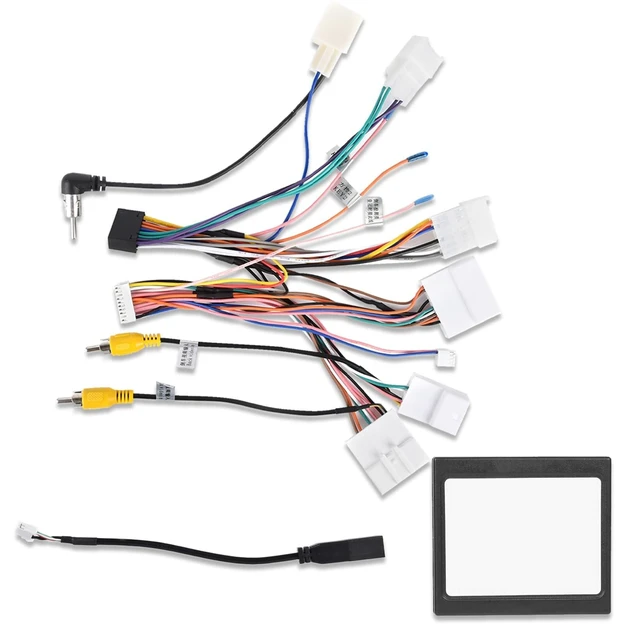Alt view image 6 of 10 - NHOPEEW Radio Wiring Harness Adapter Connector Compatible with Toyota RAV4 Camry Fortuner Hilux Corolla Venza - Radio Harness Car with Canbus + Original USB Cable