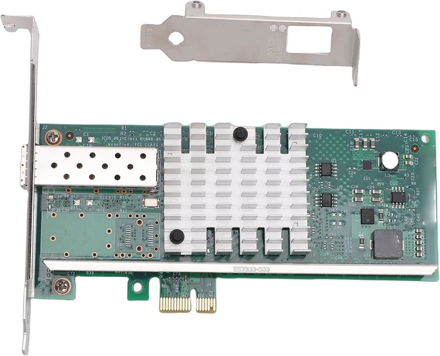 Alt view image 13 of 14 - 10G SFP PCIE Network Card, 82599EN Chip 10GB PCIE x1 Fiber Ethernet Adapter, with Single Mode Multi Mode DAC Cables Support, for VMware Server
