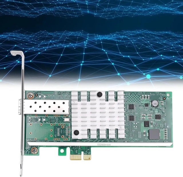 Alt view image 12 of 14 - 10G SFP PCIE Network Card, 82599EN Chip 10GB PCIE x1 Fiber Ethernet Adapter, with Single Mode Multi Mode DAC Cables Support, for VMware Server