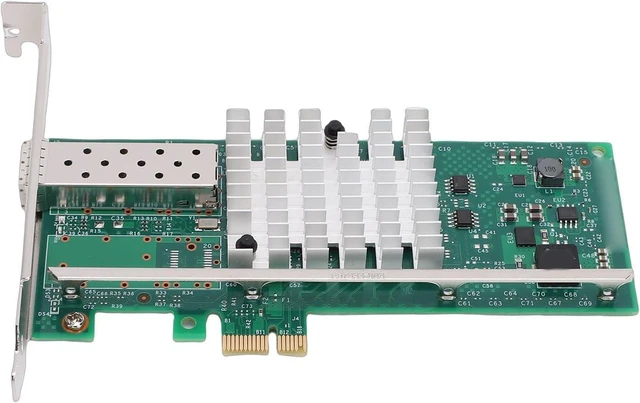 Alt view image 14 of 14 - 10G SFP PCIE Network Card, 82599EN Chip 10GB PCIE x1 Fiber Ethernet Adapter, with Single Mode Multi Mode DAC Cables Support, for VMware Server