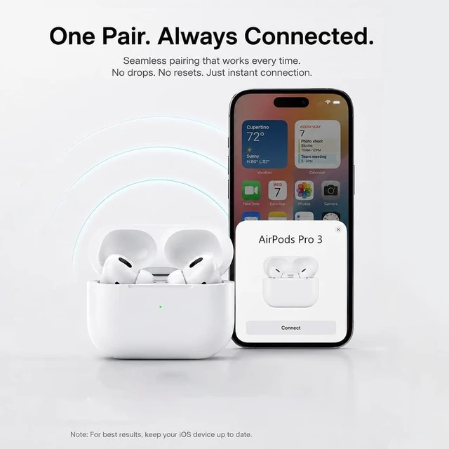 Alt view image 7 of 10 - SWINCHO Charging Case for AirPods Pro 3 ^^ Double Tap Pairing USB-C & Wireless Charging Case Replacement for AirPod Pro 3rd Generation(no Earbuds)