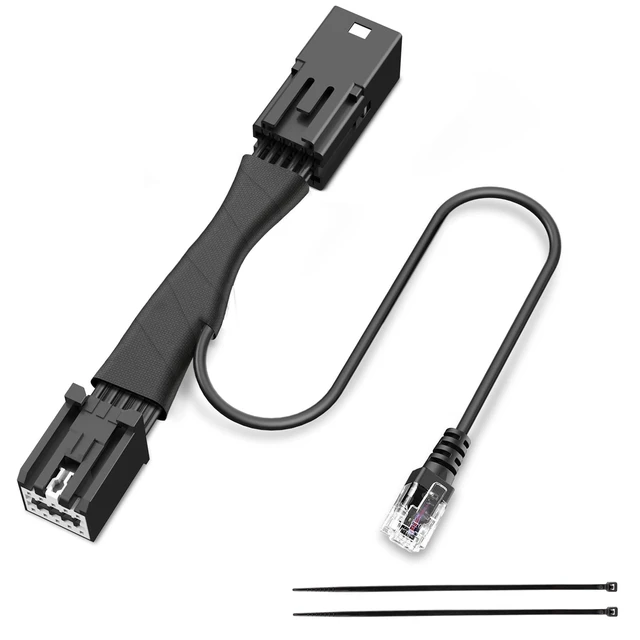 Alt view image 6 of 10 - TQXHLBFU Radar Detector Power Adapter RJ11 Plug (10P Type D) Compatible with GMC,Chevy,Cadillca,Buick,with Auto-dimming Rearview Mirror,Radar Detector Adapter Cable,Clean Install