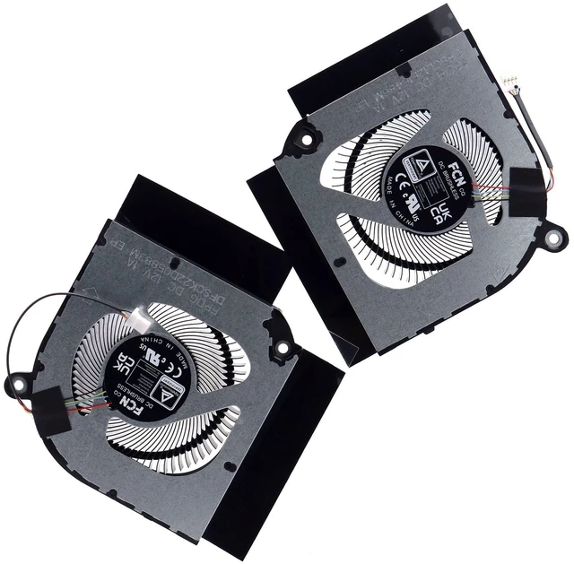 Alt view image 10 of 10 - Deal4GO CPU Cooling Fan w/GPU Cooler Fan 23.QFJN2.001 Replacement for Acer Nitro 5 AN515-58 AN517-55 PH317-55 AN515-58-7583 AN515-58-525P