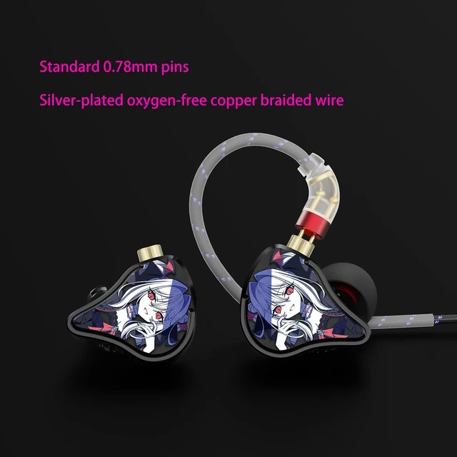 Alt view image 10 of 10 - CVJ Vivian 1DD in Ear Monitor, IEM HiFi Wired Gaming Earbuds,with Composite Resin Diaphragm+3D Digital Embossing Coating, Detachable Silver-Plated Cable for Music Audiophiles(no Mic,3.5mm Jack)
