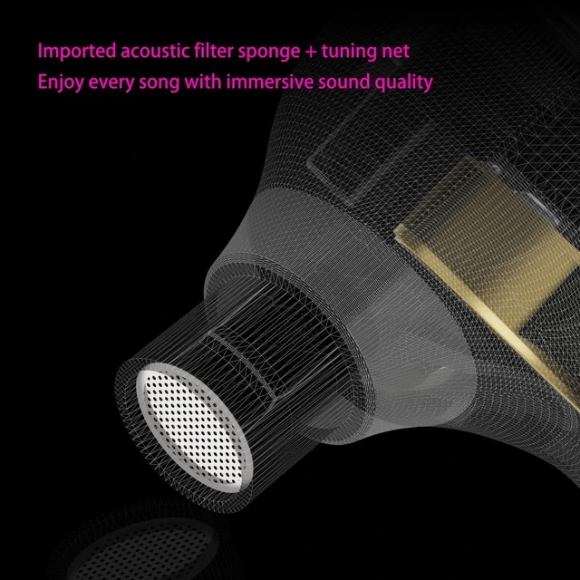 Alt view image 9 of 10 - CVJ Vivian 1DD in Ear Monitor, IEM HiFi Wired Gaming Earbuds,with Composite Resin Diaphragm+3D Digital Embossing Coating, Detachable Silver-Plated Cable for Music Audiophiles(no Mic,3.5mm Jack)