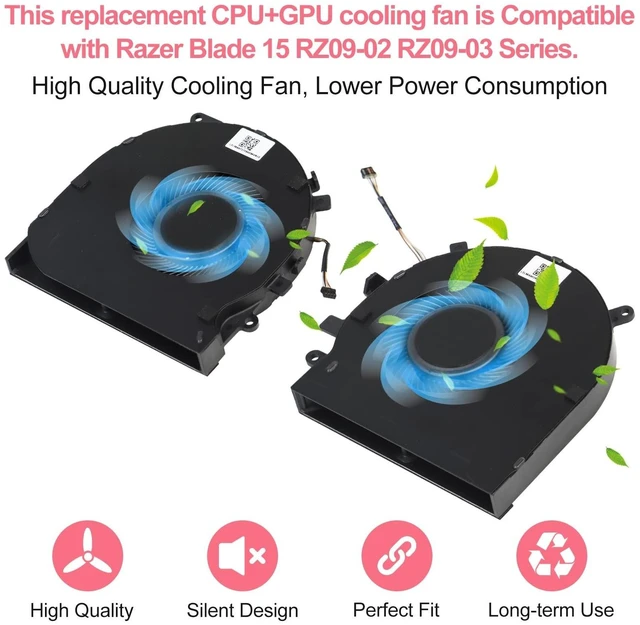 Alt view image 7 of 10 - Upgraded CPU+GPU Cooling Fan Replacement Compatible with Razer Blade 15 RZ09-0270 RZ09-0300 RZ09-03009E97 RZ09-0328 RZ09-03287E72 RZ09-02705E75 RZ09-02705E76 Series Laptop, Professional Tool Kit