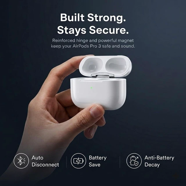 Alt view image 9 of 10 - SWINCHO Charging Case for AirPods Pro 3 ^^ Double Tap Pairing USB-C & Wireless Charging Case Replacement for AirPod Pro 3rd Generation(no Earbuds)