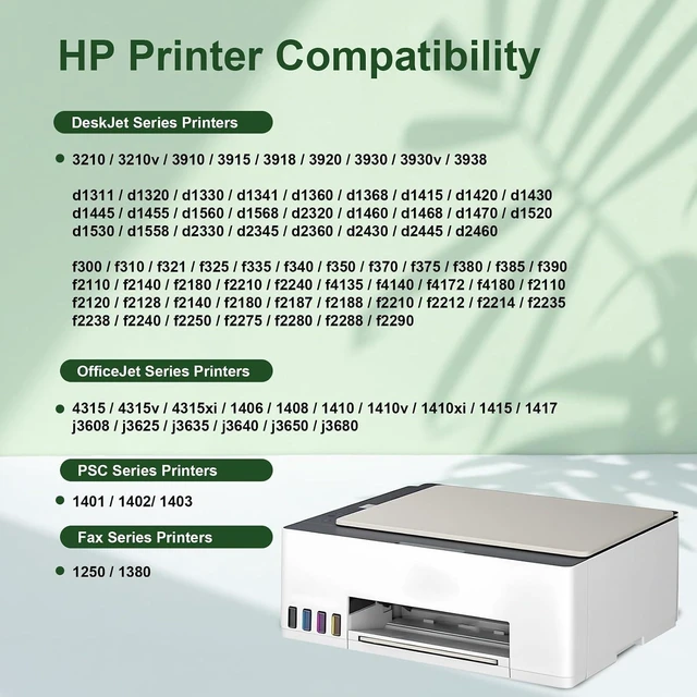 Alt view image 9 of 14 - 21 22 XL Ink Cartridges Compatible with HP 21 22 C9351AN C9352AN Remanufactured for OfficeJet 4315 J3640 J3680 DeskJet 3930 F300 F2210 F4135 D1420 PSC 1401 1410 Printer (1 Black, 1 Tri-Color)