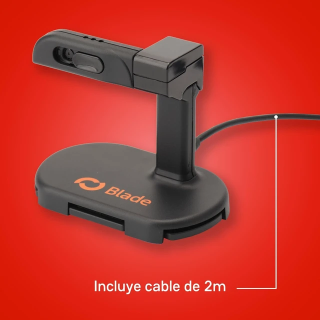 Alt view image 10 of 10 - BLADE Mini Camera 1080p Switch 2, 3 in 1, Portable, Desktop, TV, Stand Included, FullHD, Privacy Cover, Compact and Functional, 30fps