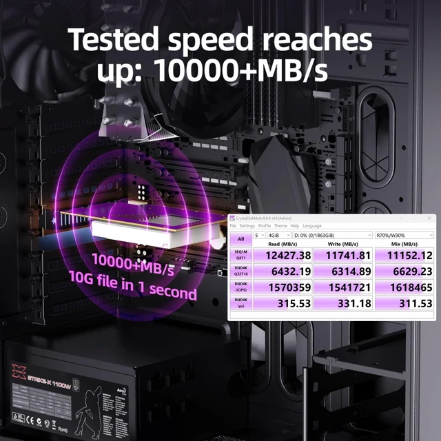 Alt view image 8 of 10 - JEYI U.2 to PCIe 5.0 X4 Adapter, 128Gbps U.2 SFF-8639 to PCIe NVMe SSD Adapter Card for 2.5inch U.2 NVMe SSDs