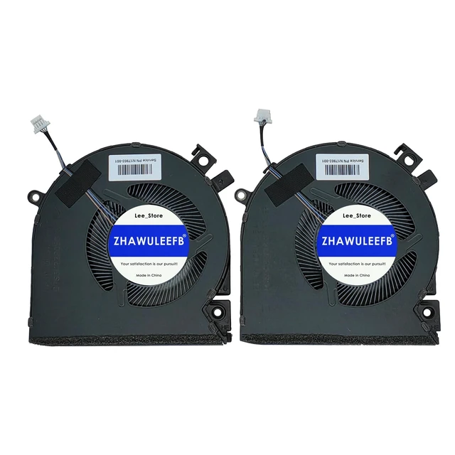 Alt view image 3 of 4 - Replacement New Laptop CPU+GPU Cooling Fan for HP Victus 15-FA 15-FB 15-fa0031dx 15-fb0028nr TPN-Q278 TPN-Q279 15-FB0028NR 0050AX 0103LA Series N17902-001 N13304-001 DFS5K22B056737 FPJY 2-Pack Fan