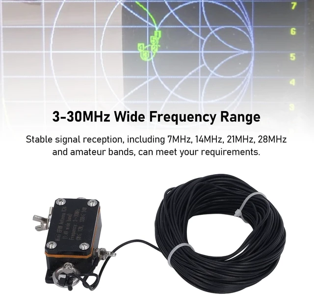 Alt view image 8 of 10 - Shortwave Antenna 3-30MHz End Fed Half Wave EFHW Antenna with 1:49 Balun for Enhanced Radio Reception Mini 65.62ft Wire Antenna for Shortwave Listening and Ham Radio Operations