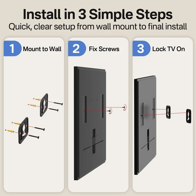 Alt view image 10 of 10 - Frame TV Wall Mount for Samsung BN61-17233A BN61-17234A, Compatible with Samsung 32" 43" TV, for 2019-2025 LS03AA LS03BA LS03CA LS03TA Series TV