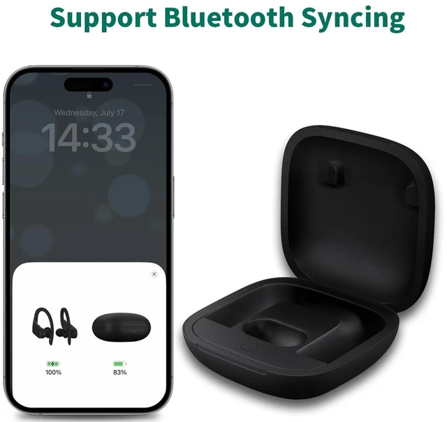 Alt view image 7 of 10 - WAVANCKY Replacement Charging Case for Powerbeats Pro, Charger Case with Bluetooth Pairing Button & 700mAh Built-in Battery