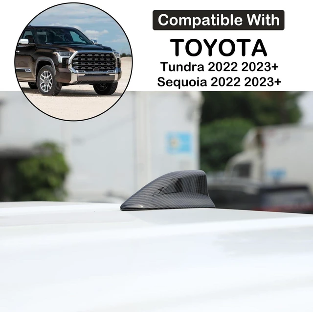Alt view image 7 of 10 - Car Shark Fin Antenna Cover Trim Fit Toyot@a Tundra/Sequoia 2022-2025 Shark Fin Antenna Cover AM FM Connection Radio Signal Car Roof Aerial Base Radio Signal Waterproof Top Mounted Antenna Accessories