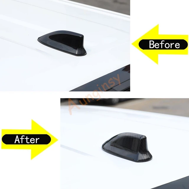 Alt view image 10 of 10 - Car Shark Fin Antenna Cover Trim Fit Toyot@a Tundra/Sequoia 2022-2025 Shark Fin Antenna Cover AM FM Connection Radio Signal Car Roof Aerial Base Radio Signal Waterproof Top Mounted Antenna Accessories