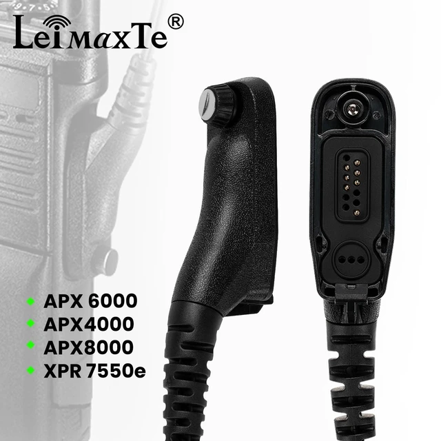 Alt view image 7 of 10 - LEIMAXTE Radio Speaker Mic for Motorola APX6000 APX7000 APX8000 XPR6350 XPR6550 XPR7550 XPR7350e XPR7550e XPR7580e APX 6000 7000 8000 XPR 6550 7550 7550e Walkie Talkie - High Strength, Waterproof