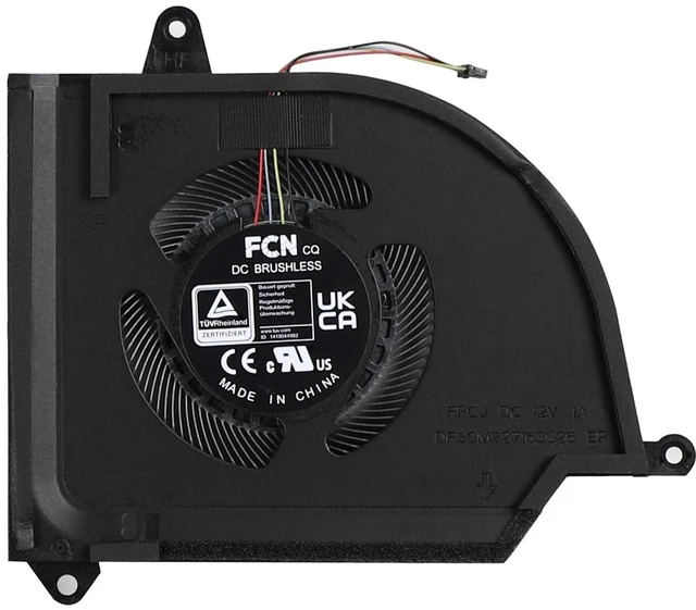 Alt view image 8 of 10 - New Cooling Fan CPU+GPU+Small Fan Replacement for ASUS ROG Flow X16 GV601 GV601R GV601RE GV601RM GV601RW GV601V GV601VI Series FPCF DFSCK221051825 FPCJ DFSCM227163925 FPCG DFS5J129134524