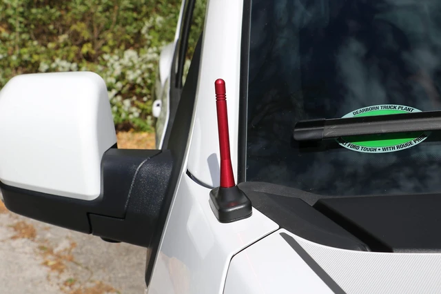 Alt view image 5 of 6 - Votex - Made in USA - 4 Inch RED Aluminum Antenna - Stainless Steel Threading