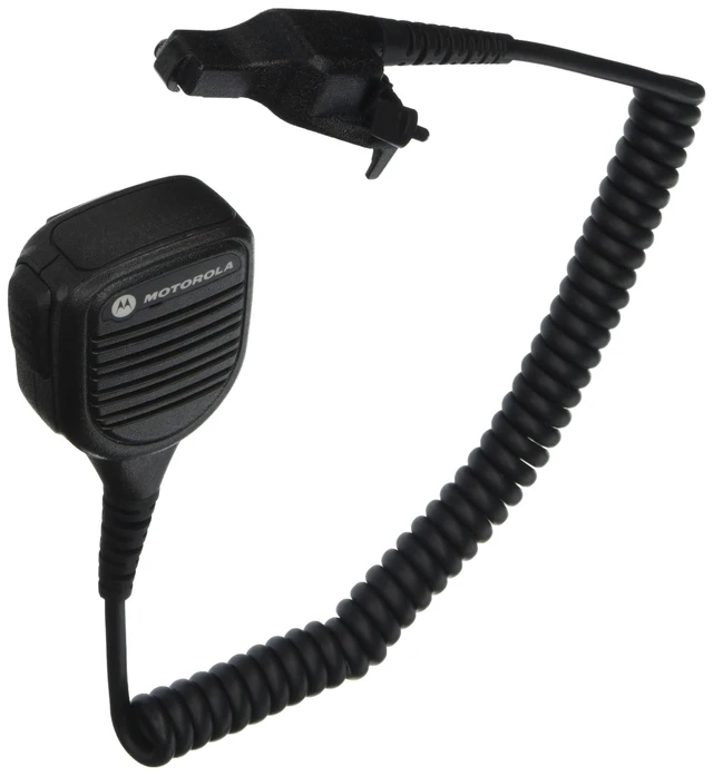 Alt view image 2 of 2 - Motorola Original OEM PMMN4051 PMMN4051B Windporting Remote Speaker Microphone with 3.5mm Audio Jack, IP55 Water Resistant, Intrinsic Safety Standard FM